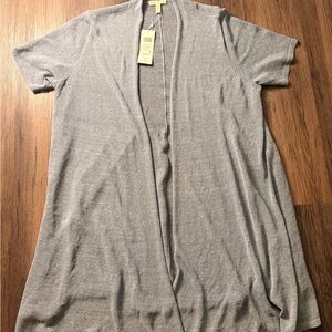 Eileen Fisher Light Blue Open Front Knit Cardigan